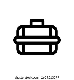 Septic tank. Editable stroke vector icon.