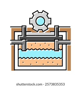 septic tank inspection home maintenance color icon vector. septic tank inspection home maintenance sign. isolated symbol illustration