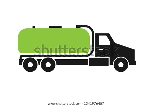 Septic tank truck icon. Clipart image isolated\
on white background