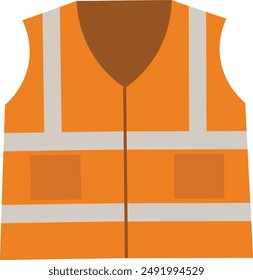 Ilustración vectorial de chaleco de trabajo séptico