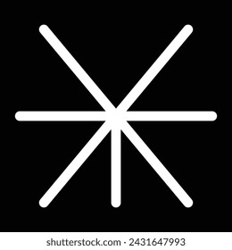 septile astrology symbol icon design