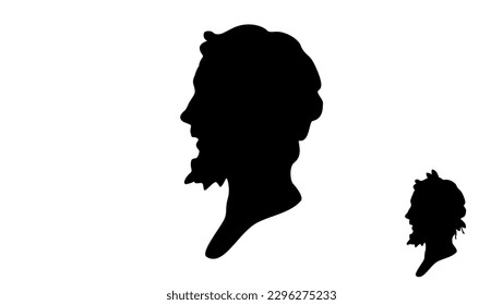 Septimius Severus silhouette, high quality vector