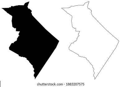 Sequatchie County, State of Tennessee (U.S. county, United States of America, USA, U.S., US) map vector illustration, scribble sketch Sequatchie map