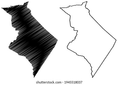 Sequatchie County, State of Tennessee (U.S. county, United States of America) map vector illustration, scribble sketch Sequatchie map