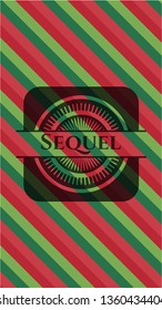 Sequel christmas colors emblem.
