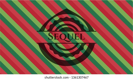 Sequel christmas colors emblem.