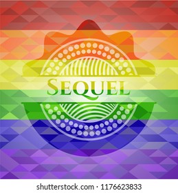 Sequel lgbt colors emblem 