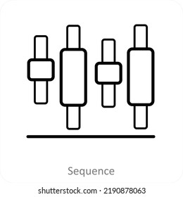 Sequence And Instruction Icon concept
