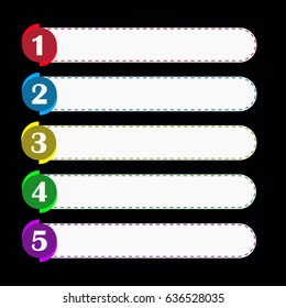 Sequence rank template info graphic chart list
