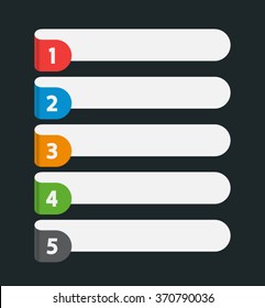 Sequence Rank Template Infographic Chart List