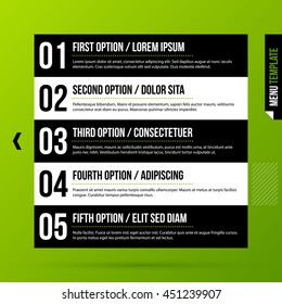 Sequence template on fresh green background. Useful for tutorials and instructions.