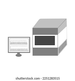 The sequencing machine for analysis the DNA sequence of the interested target.