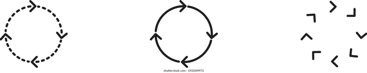 Sequential process icon , vector