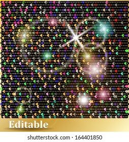 Sequin background easy editable
