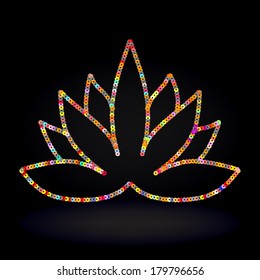Sequins lotus