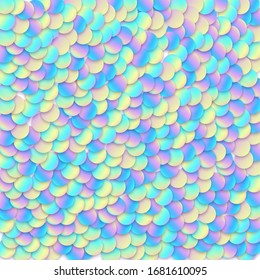 Sequins vector. Mermaid sparkle glitter background. Colorful sequins vector.