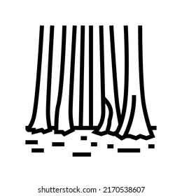 sequoia national park line icon vector. sequoia national park sign. isolated contour symbol black illustration