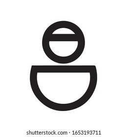 Benutzersymbol, trendig und modern, für Logo, Web, App, Benutzeroberfläche
