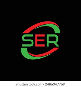 SER letter logo vector design