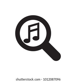 serach music icon illustration isolated vector sign symbol