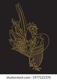 Serama - a bantam breed of chicken originating in Malaysia