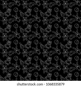 seramless background with toys 
