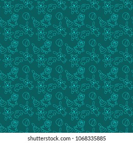 seramless background with toys 
