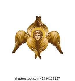 The Seraphim in Byzantine style isolated