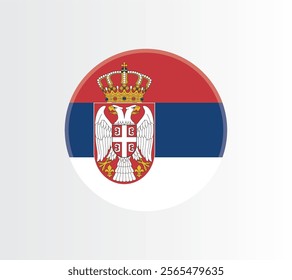 Serbia country flag concept with grunge design suitable for a logo icon design	