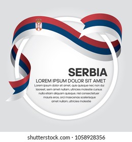 Serbia flag background