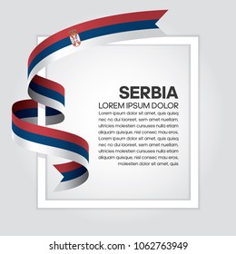 Serbia flag background