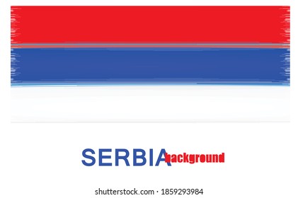 Serbia  flag background. vector illustration