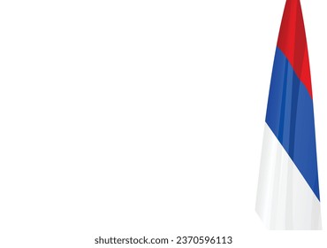 Serbia flag background. vector illustration