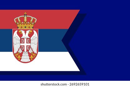 Serbia flag banner vector
Vector banner with flag