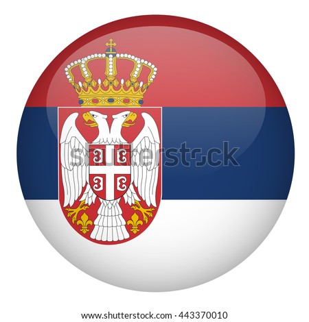 Serbia Flag Button