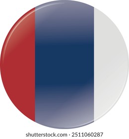 serbia flag circle vector design illustration