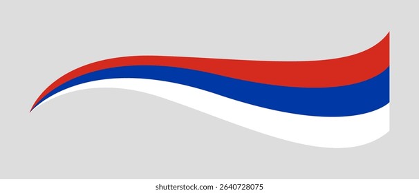 Serbia flag, Serbian flag tricolor curvy design, Serbs wavy flag