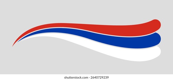 Serbia flag, Serbian flag tricolor curvy design, Serbs wavy flag