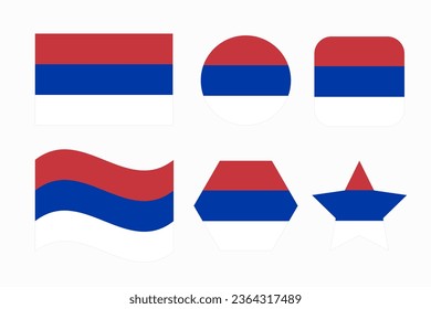 Serbia flag simple illustration for independence day or election