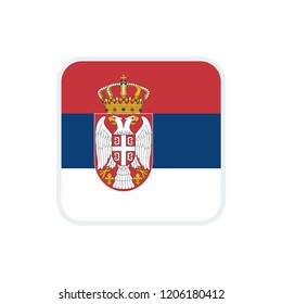 Serbia flag. Serbia square flag
