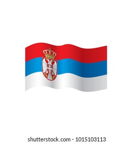 Serbia flag, vector illustration