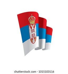 Serbia flag, vector illustration