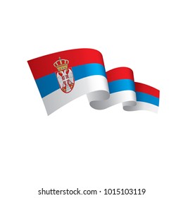 Serbia flag, vector illustration