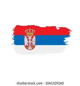 Serbia flag, vector illustration