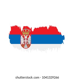 Serbia flag, vector illustration