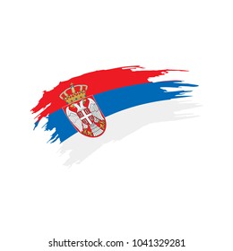 Serbia flag, vector illustration