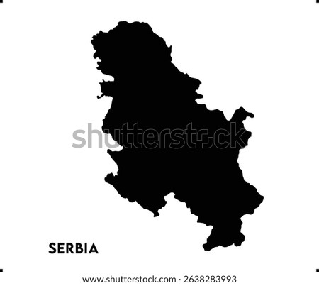 Serbia icon vector design, Serbia Logo design, Serbia's unique charm and natural wonders, Use it in your marketing materials, travel guides, or digital projects, Serbia map logo icon design vector 