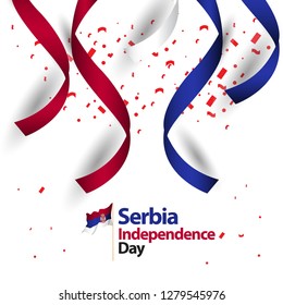 Serbia Independence Day Vector Template Design Illustration