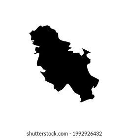 SERBIA MAP VECTOR ILLUSTRATION ICON CREATIVE DESIGN