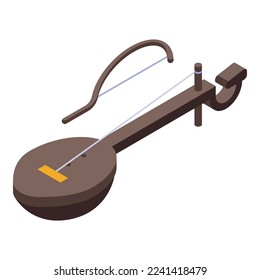 Serbia musical instrument icon isometric vector. Nation city. Travel culture